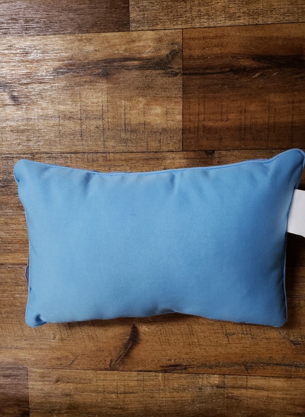 Embroidered Rectangular Pillow - "It's Mom-plicated" - Blue & Cream - Picture 2 of 2